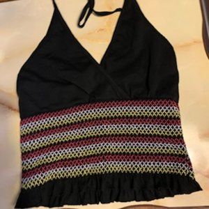 Derek Heart Halter Cropped Top